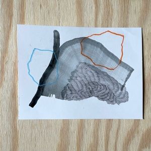 Mixed media abstract art